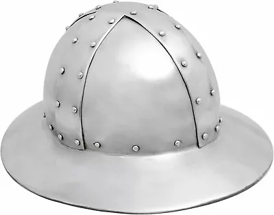 Medieval Kettle Cap Type Historical Helmet 18G Steel LARP Halloween Costume • $82.31