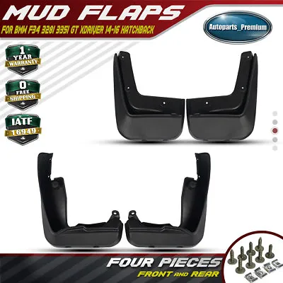 $27.39 • Buy Set Of 4 New Mud Flaps Splash Guards For BMW 3 Series GT F34 328i/335i 2014-2016