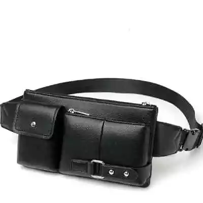 For Elephone U Pro Bag Fanny Pack Leather Waist Shoulder Bag Tablet Ebook • $76.95