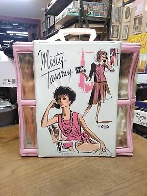 Vtg Rare Ideal Misty Tammy Pink Phone Booth Carry Case 5 Dolls And Cloths Minty! • $199.95