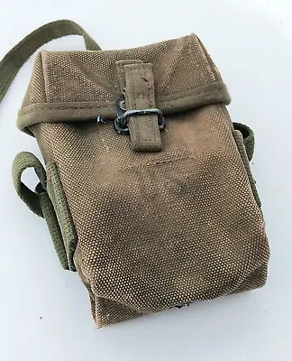 Vintage 1940's US Army Military Canvas Small Arms Ammunition Bag WWll • $9.99