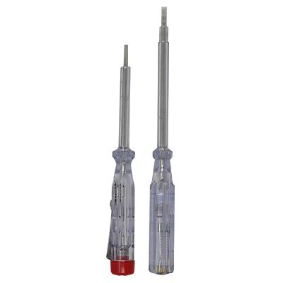 £3.19 • Buy 2PC Electrical Mains Voltage Tester Insulated Screwdriver Test Range 100 - 250V