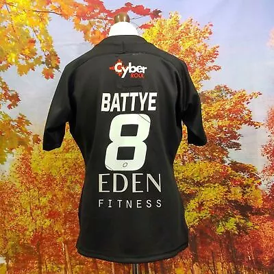 Eddie Battye London Broncos Match Worn Home 2020 Shirt. UK Men's Size 2XL • £55