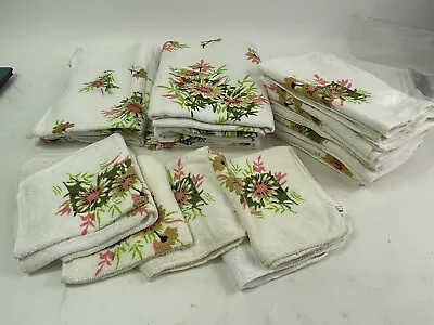 60’s Steam-Ship Brand SS Dweck Bathroom Linen Sets Towel Wash Cloth Hand Towel • $65.99