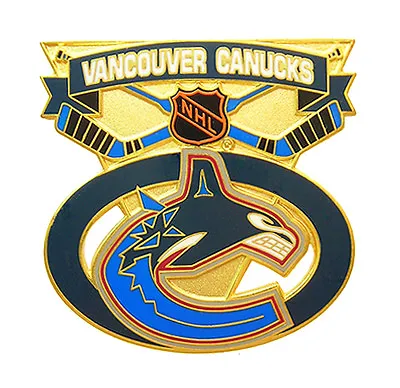 Vancouver Canucks NHL Face Off Logo Pin • $7.15