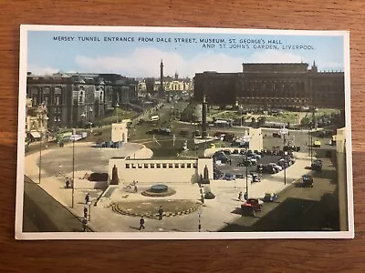 Vintage Postcard UK 🇬🇧 Mersey Tunnel Dale Street Museum Liverpool • £1.50