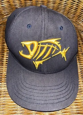 G.LOOMIS Bone Fish Logo Baseball Cap Brownish/Blue - Adjustable Fishing Hat • $11.26