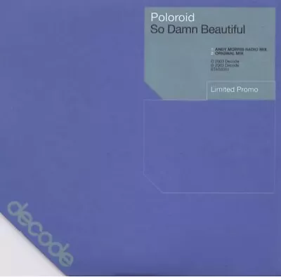 Poloroid - So Damn Beautiful (CD) Cafe Del Mar Classic 2 Track • £4.49