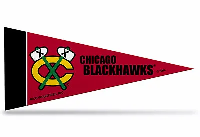Chicago Blackhawks NHL Mini Pennant 9 X4  New Felt Made In USA • $2.49