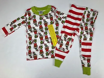 Hanna Andersson Dr Seuss Grinch Christmas Holiday Mix It Up Long Johns Pajamas • $69.99