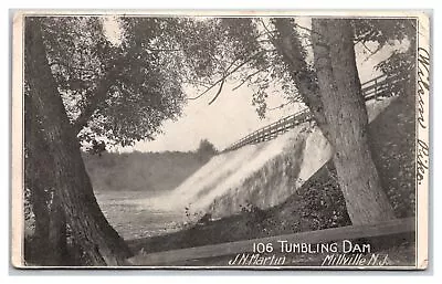 Millville New Jersey Tumbling Dam J.n. Martin 108 Postcard • $6.50