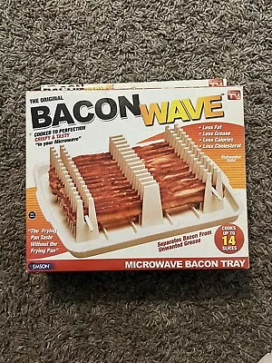 NEW The Original Bacon Wave  As Seen On TV Emson Microwave Bacon Tray New In Box • $19.97