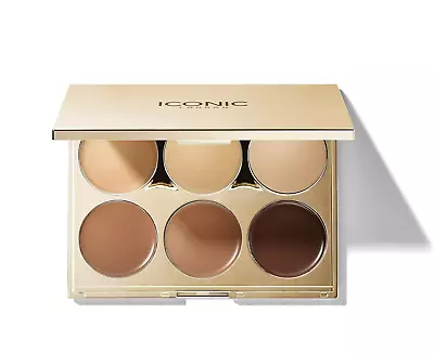 ICONIC LONDON Contour Conceal + Highlight Multi Use Sculpting Palette 6 X 2g • $39.99