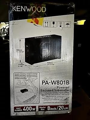 Kenwood PA-W801B 8  Powered Down-Firing Subwoofer In Ported Enclosure • $235