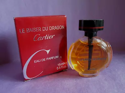 Le Baiser Du Dragon Cartier Vintage Eau De Parfum 15 Ml 0.5 Oz New In Box Mini • $75