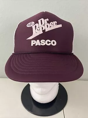 Dr Pepper Soda Pasco Vintage Foam Trucker SnapBack Hat • $18