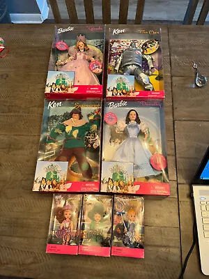 Barbie Wizard Of Oz 1999 Collection Set Of 7 3 Munchkins Rainbows Original Box • $114.99