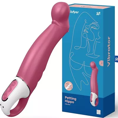 Satisfyer Petting Hippo Vibrator USB Huge 8.9  Dildo Prostate Massager Sex Toy • $69.75