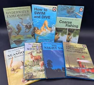 Ladybird Books 1960's X 7 Nature & Activities Set Learning Aids Teaching Guides • £32.47