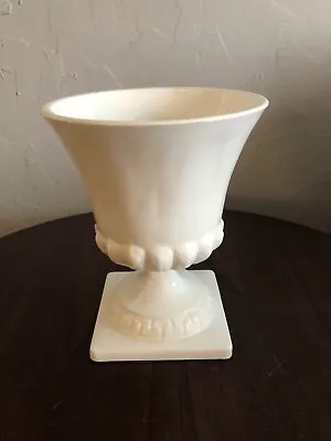 Vintage E. O. Brody Milk Glass Pedestal Urn Vase/Planter Pot • $15