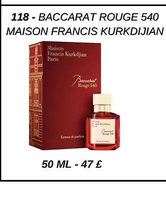 Chogan Unisex Luxury Perfume Inspired By Baccarat Rouge 540 - Maison F. K X 50ml • £47