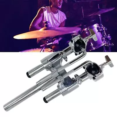 Double Tom Holder Tom Drum Mount Clamp Holder Rack For Percussion Instrument • $64.40