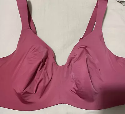 M&S BODY UNDERWIRED MINIMISER SMOOTHING FULLCUP Bra With FLEXIFIT RASPBERRY 42F • $17.39