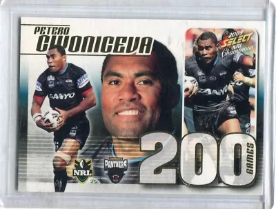 $70 • Buy @ Signed # Select Nrl Case Card 2009petero Civoiceva Panthers No.137 