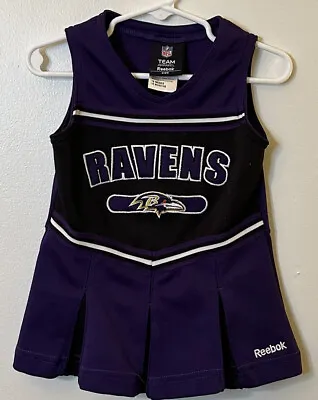 $14 • Buy Reebok NFL Baltimore Ravens Cheerleading Outfit Size 18 Months