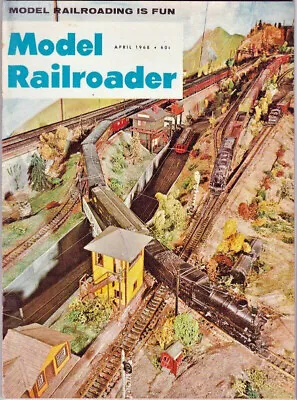 Model Railroader Magazine April 1968 Scratch A Piggyback Beam Headlight Bridge • $6.50