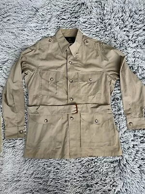 Orvis Jacket Mens 46 Beige Safari Tour Utility Field Fishing Khaki Cargo Vintage • $49.99