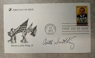 Coretta Scott King Hand Signed FDOI MLK Stamp & Envelope - 1979 • $99