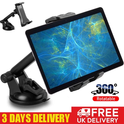 £10.89 • Buy Universal In Car Suction Mount 360° Holder IPad & Samsung Galaxy Tablet 7 To 10 