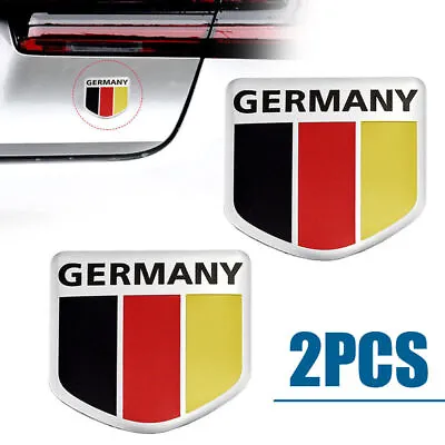 $2.95 • Buy German Germany Flag Shield Emblem Metal Badge Stickers Auto Exterior Accessory