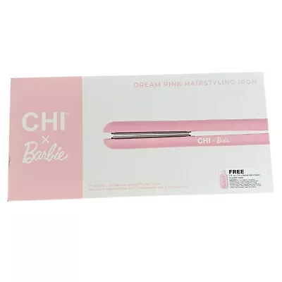 CHI X Barbie Dream Pink 1″ Digital Titanium Hairstyling Flat Iron  - New In Box • $64.99