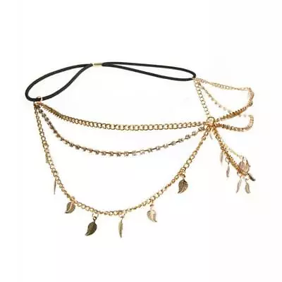 £4.92 • Buy Boho Tassel   Metal Headband Head Piece Hair Band Chain Jewelry