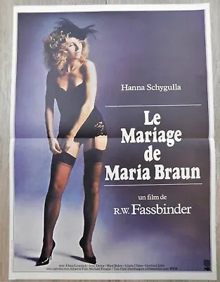 The Marriage Of Maria Braun French Movie Poster Original *15 23  1979 Fassbinder • $59