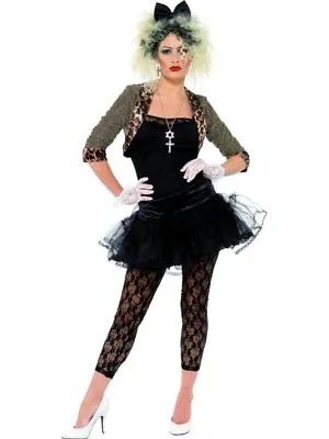 80s 1980s Pop Wild Child Music Fancy Dress Costume Madonna XL 20-22 Smiffys New • $104.02