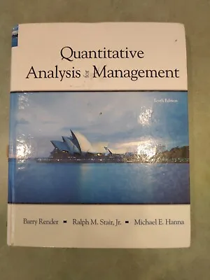 Quantitative Analysis For Management By Render Barry Stair Hanna (10th Ed) • $9.99