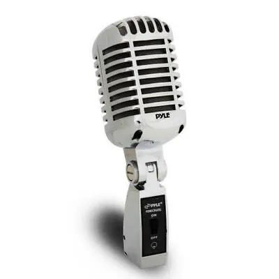 Pyle Classic Retro Die Cast Metal Vintage Style Dynamic Vocal Microphone • $44.19