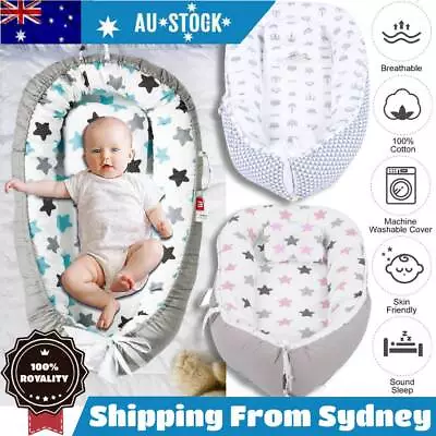 $33.83 • Buy Portable Baby Nest Lounger Nest Pod Cot Bed Sleeping For Babies Bassinet Pillow