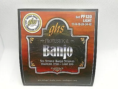 GHS PF120 - 6 String Banjo String Set-Light • $5.99