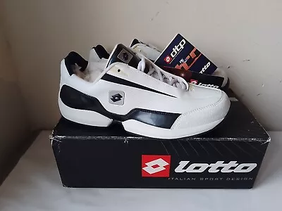 Lotto White Blue T-Ultralite Lady Trainers Shoes Size 6.5 Elastic Cushioning NEW • £44.07