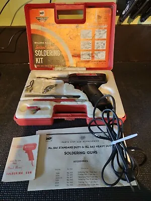 Vtg 1963 Millers Falls Instant Heat Soldering Kit 6410 Original Case & Mauals • $24.99