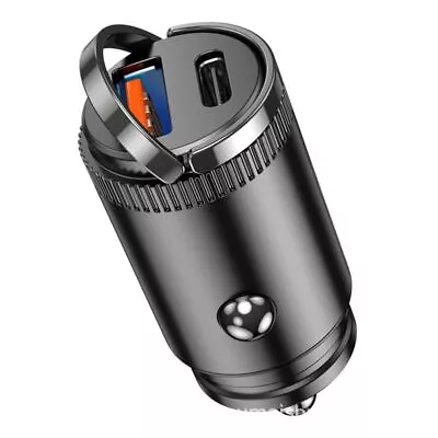 Universal Adapter Dual Port Car Charger Fast Charging With Flush Fit Pull Ring • $19.93