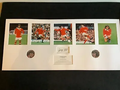 £60 • Buy Signed George Best Manchester United Ireland Multi Picture Career Large Display