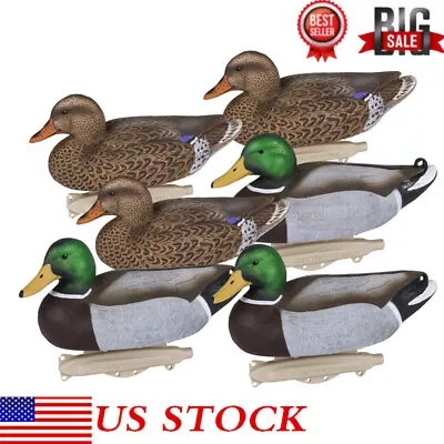 Outdoors 14 In Mallard Duck Decoys Waterfowl Decoys 6 Pack 6.38 Pounds Assembled • $68.94