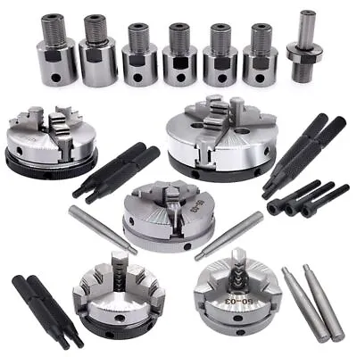 Three Jaw Chuck Parts Durable Mini DIY Metal Wood Self-Connecting Rod Lathe Tool • $17.36