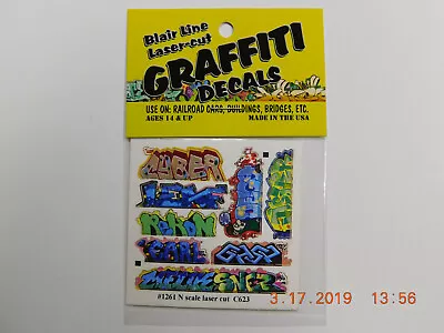 Blair Line Laser Cut Graffiti Decals N Scale #1261 Set #12 New!!!🎨🖼️ • $4.99