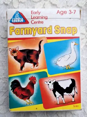 ELC Farmyard Snap Playing Cards - Complete Set Animals - Excellent Condition • £12.50